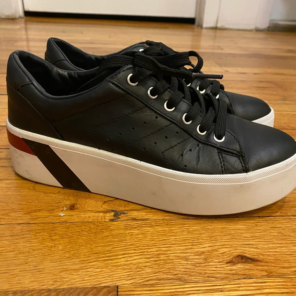 COPY - MARC FISHER LEATHER PLATFORM SNEAKERS